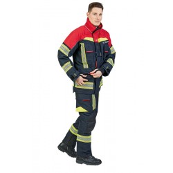 Ubranie specjalne FIRE FLEX granatowo-czerwony NOMEX NXT